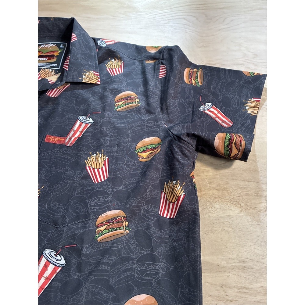Retro Rifle FRYDAY Button Down Shirt. Men's Large - Picture 7 of 7